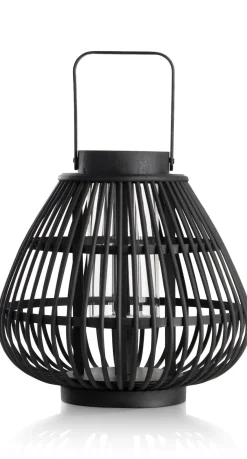 Online XOOON Philou windlicht H26,5cm in de kleur Zwart - COCOmaison