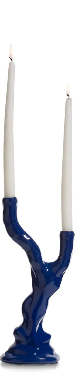 Best XOOON Rebecca abstracte kandelaar delfts blauw - COCOmaison