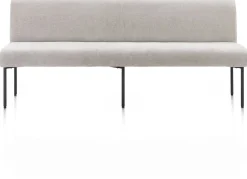 Discount XOOON Reverso eetkamerbank 200 cm in de kleur Kiezel -