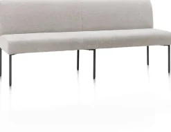 Discount XOOON Reverso eetkamerbank 200 cm in de kleur Kiezel -