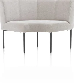 Hot XOOON Reverso hoek voor eetkamerbank in de kleur Kiezel -