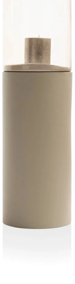 Outlet XOOON Reza windlicht (H84cm) in de kleur Taupe - COCOmaison