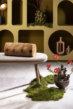 New XOOON Robbie bolster kussen 45x18cm in kleur Bruin shop je bij COCOmaison