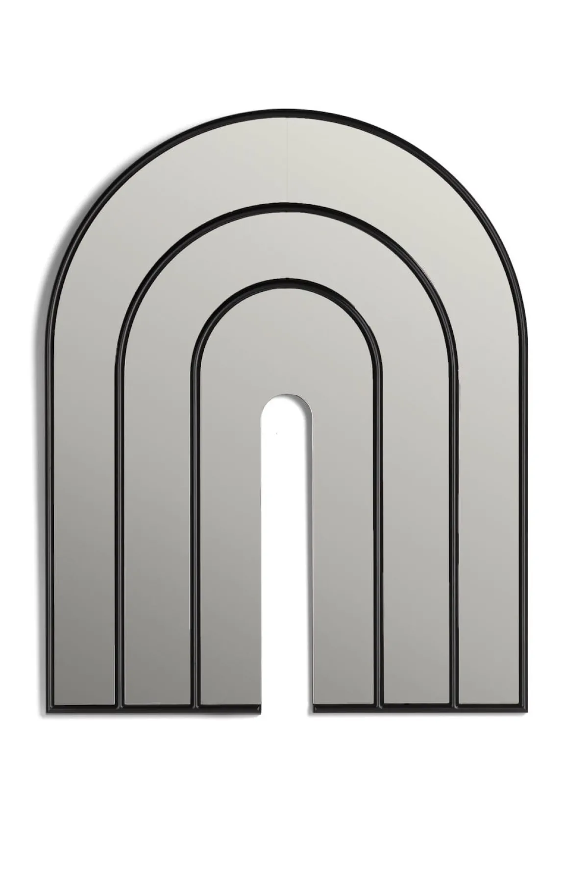 Discount XOOON Rufo spiegel 80x100cm in kleur Zwart shop je bij COCOmaison