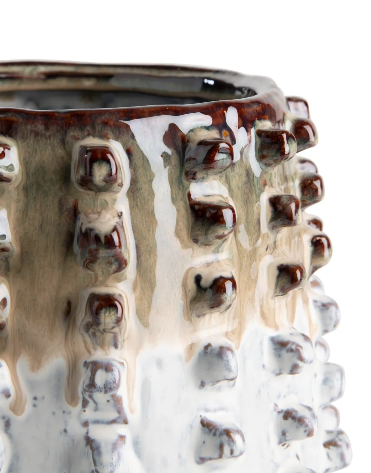 Sale XOOON Saar pot H21,5cm in de kleur Multi Color - COCOmaison