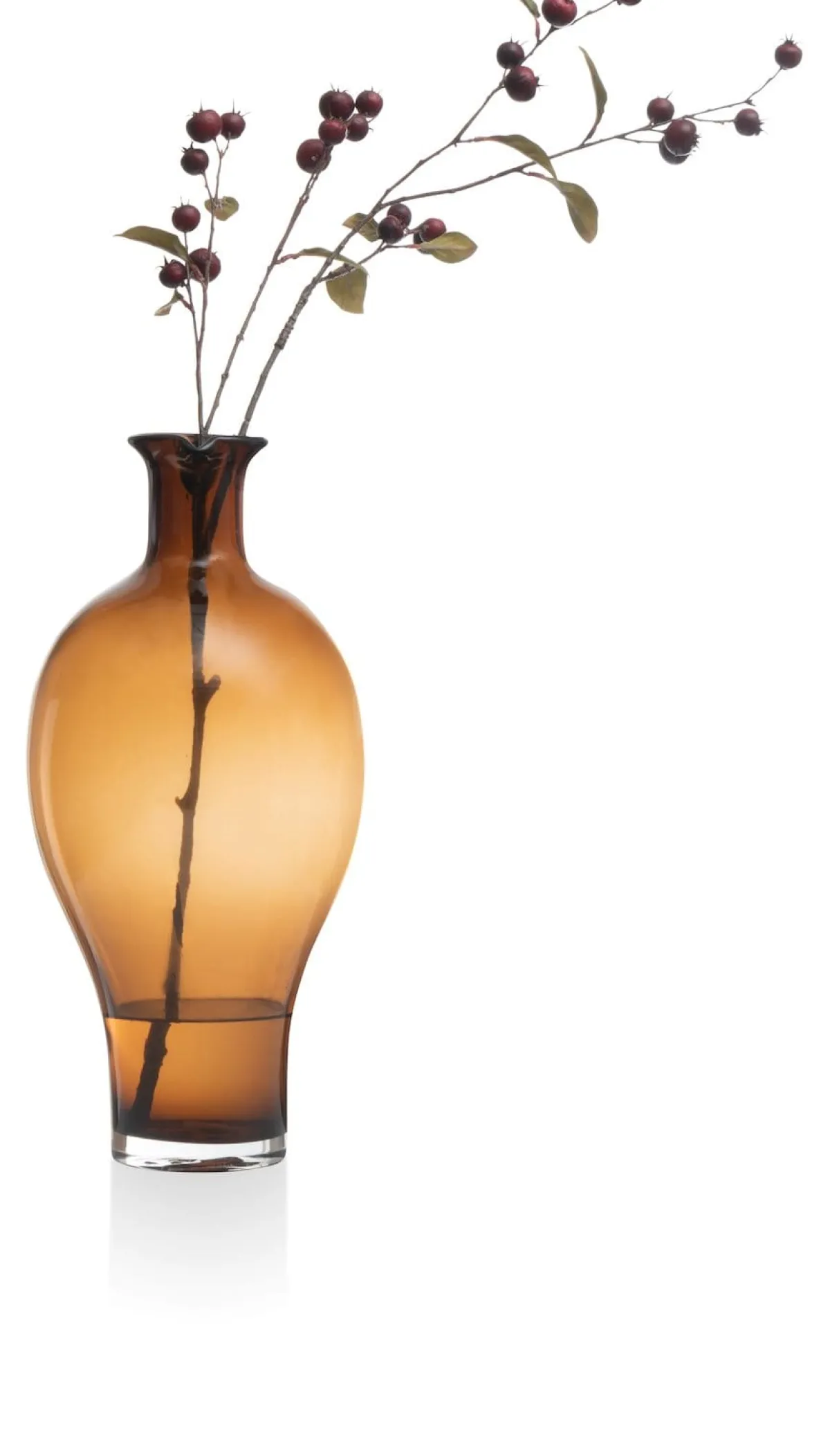 Hot XOOON Sable vaas (H44cm) in de kleur Bruin - COCOmaison