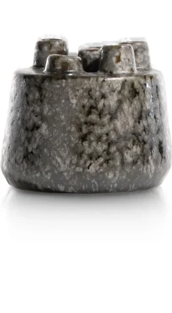 Discount XOOON Safia vaas H15cm in de kleur Zwart - COCOmaison