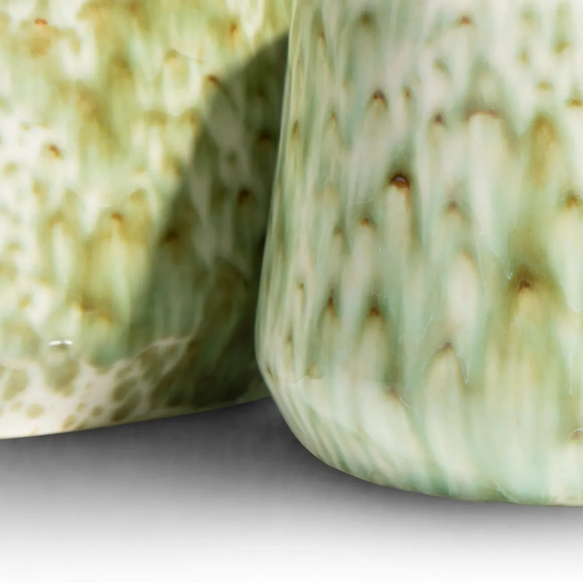 Discount XOOON Safia vaas H15cm in de kleur Groen - COCOmaison