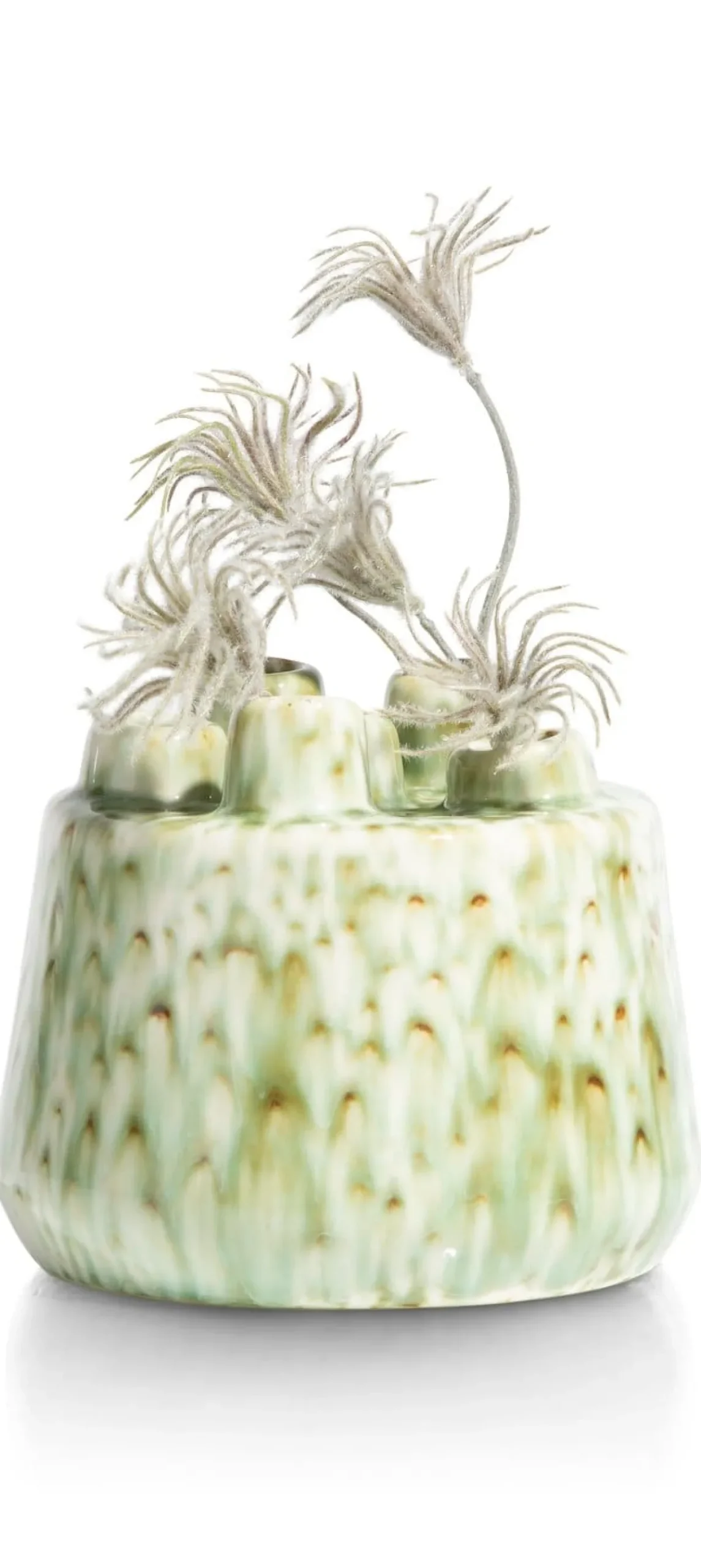 Discount XOOON Safia vaas H15cm in de kleur Groen - COCOmaison