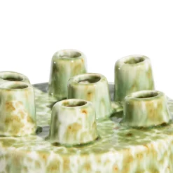 Clearance XOOON Safia vaas H21cm in de kleur Groen - COCOmaison