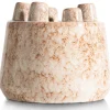 Outlet XOOON Safia vaas H21cm in de kleur Beige - COCOmaison
