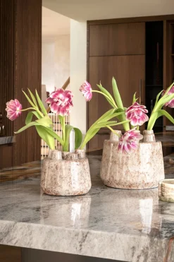 Hot XOOON Safia vaas H15cm in de kleur Beige - COCOmaison