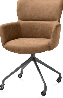 New XOOON Sage, armstoel + wielen - alu frame in graphiet - stof Oregon - Desert