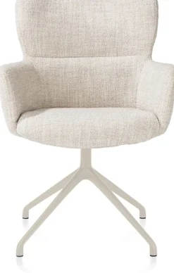 XOOON Sage, armstoel draaibaar - creme - stof Luton - Creme