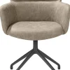 Best XOOON Sage, armstoel draaibaar - graphiet - stof Oregon - beige