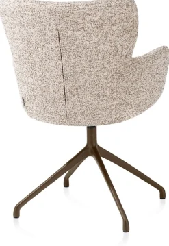 Hot XOOON Sage, armstoel draaibaar - steelbrown - stof Luton - koper