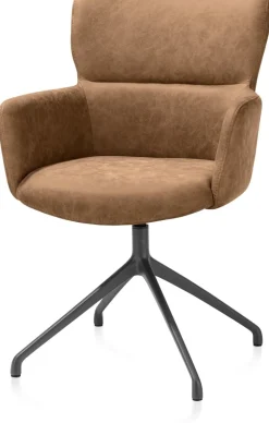 New XOOON Sage, armstoel draaibaar - graphiet - stof Oregon - Desert