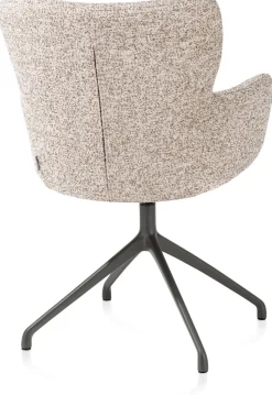 Outlet XOOON Sage, armstoel draaibaar - graphiet - stof Luton - koper