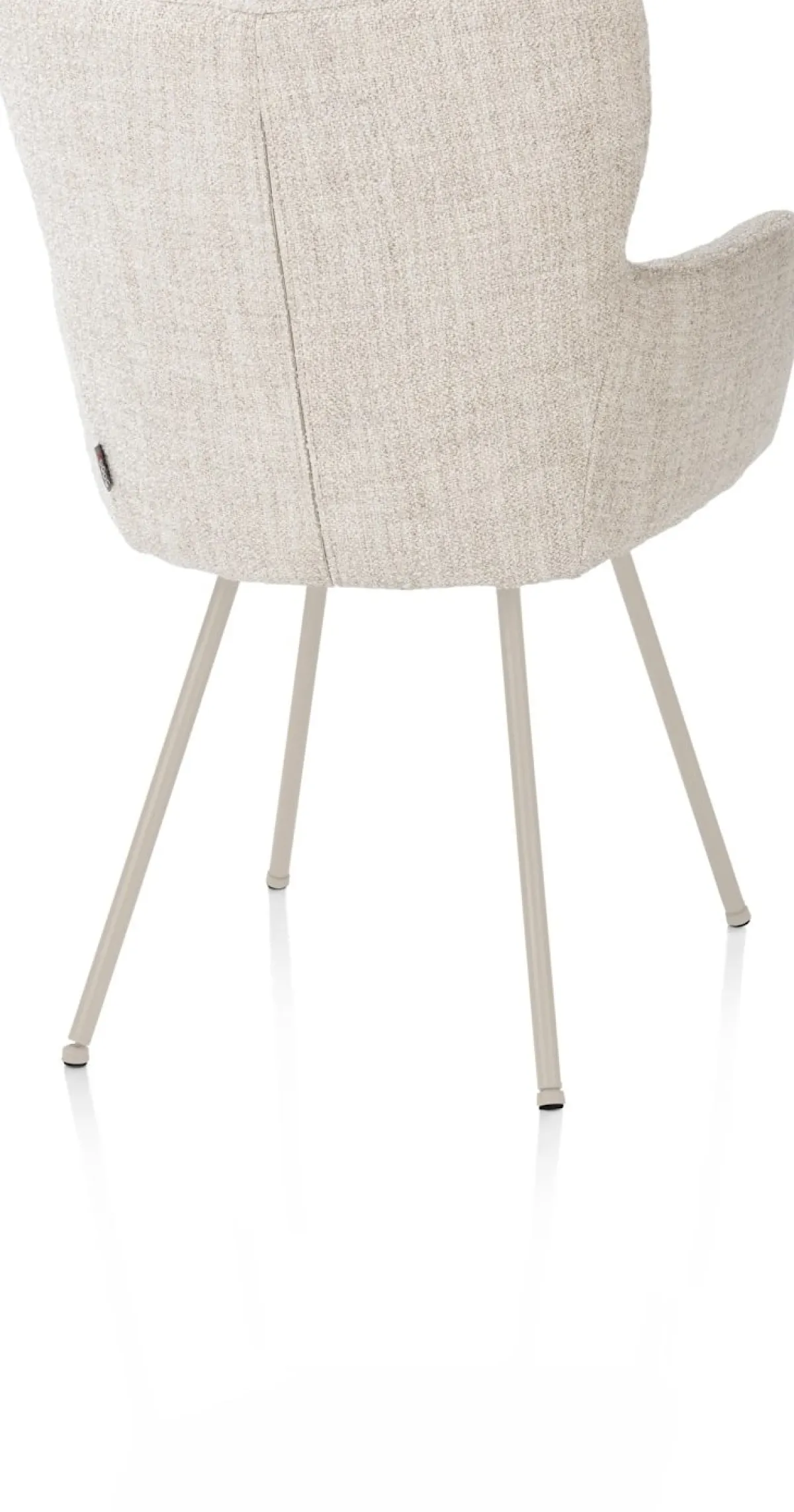 Best XOOON Sage, armstoel 4-pootjes creme - stof Luton - Creme