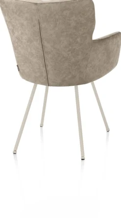 New XOOON Sage, armstoel 4-pootjes creme - stof Oregon - beige