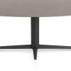 New XOOON Saluti, EETKAMERTAFEL ELLIPS 210 X 105 CM. - CENTRALE POOT - ROUGH OFF BLACK - Lava