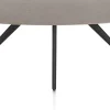 Online XOOON Saluti, EETKAMERTAFEL ELLIPS 240 X 110 CM. - 4-POOTJES - ROUGH OFF BLACK - Lava