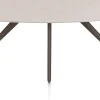 Hot XOOON Saluti, EETKAMERTAFEL ELLIPS 240 X 110 CM. - 4-POOTJES - STEELBROWN - Light sand