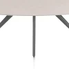 Hot XOOON Saluti, EETKAMERTAFEL ELLIPS 240 X 110 CM. - 4-POOTJES - GRAPHIET - Light sand