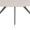 Discount XOOON Saluti, EETKAMERTAFEL ELLIPS 180 X 105 CM. - 4-POOTJES - GRAPHIET - Light sand