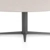 New XOOON Saluti, EETKAMERTAFEL ELLIPS 180 X 105 CM. - CENTRALE POOT - GRAPHIET - Light sand