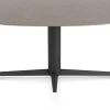 XOOON Saluti, EETKAMERTAFEL ELLIPS 180 X 105 CM. - CENTRALE POOT - ROUGH OFF BLACK - Lava