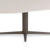 Clearance XOOON Saluti, EETKAMERTAFEL ORGANISCH 240 X 120 CM. - CENTRALE POOT - STEELBROWN - Light sand