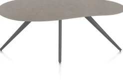 Hot XOOON Saluti, EETKAMERTAFEL ORGANISCH 180 X 120 CM. - 4-POOTJES - GRAPHIET - Lava