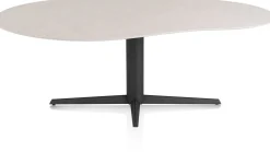 Clearance XOOON Saluti, EETKAMERTAFEL ORGANISCH 210 X 120 CM. - CENTRALE POOT - ROUGH OFF BL - Light sand