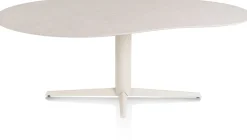 Discount XOOON Saluti, EETKAMERTAFEL ORGANISCH 210 X 120 CM. - CENTRALE POOT - CRÈME - Light sand