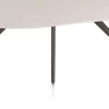 New XOOON Saluti, EETKAMERTAFEL ORGANISCH 240 X 120 CM. - 4-POOTJES - STEELBROWN - Light sand