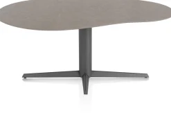 New XOOON Saluti, EETKAMERTAFEL ORGANISCH 180 X 120 CM. - CENTRALE POOT - GRAPHIET - Lava