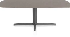 New XOOON Saluti, EETKAMERTAFEL OVAAL 210 X 105 CM. - CENTRALE POOT - GRAPHIET - Lava