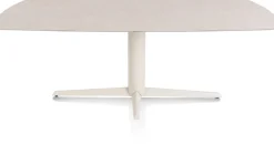 New XOOON Saluti, EETKAMERTAFEL OVAAL 210 X 105 CM. - CENTRALE POOT - CRÈME - Light sand