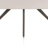 Discount XOOON Saluti, EETKAMERTAFEL OVAAL 210 X 105 CM. - 4-POOTJES - STEELBROWN - Light sand