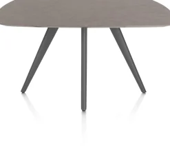 Online XOOON Saluti, EETKAMERTAFEL OVAAL 150 X 105 CM. - 4-POOTJES - GRAPHIET - Lava