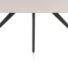 Discount XOOON Saluti, EETKAMERTAFEL OVAAL 210 X 105 CM. - 4-POOTJES - ROUGH OFF BLACK - Light sand