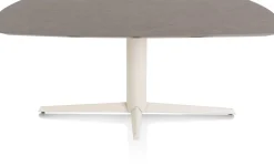 Best XOOON Saluti, EETKAMERTAFEL OVAAL 180 X 105 CM. - CENTRALE POOT - CRÈME - Lava