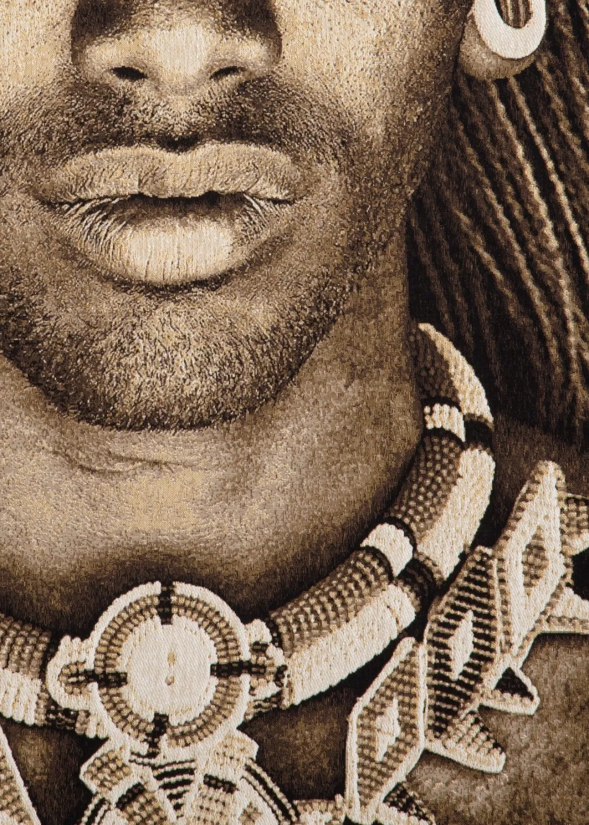 Outlet XOOON Samburu Warrior schilderij in de kleur Multi Color - COCOmaison