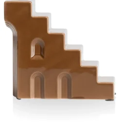 Discount XOOON Skira kandelaar (H11.8cm) in de kleur Bruin - COCOmaison