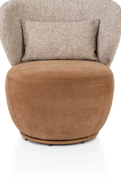 XOOON Solee fauteuil - draaibaar in de kleur Koper -