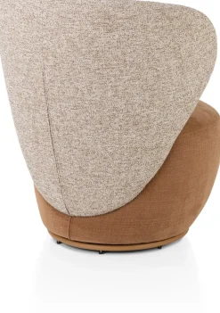 XOOON Solee fauteuil - draaibaar in de kleur Koper -