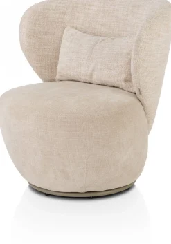Online XOOON Solee fauteuil - draaibaar in de kleur Crème -