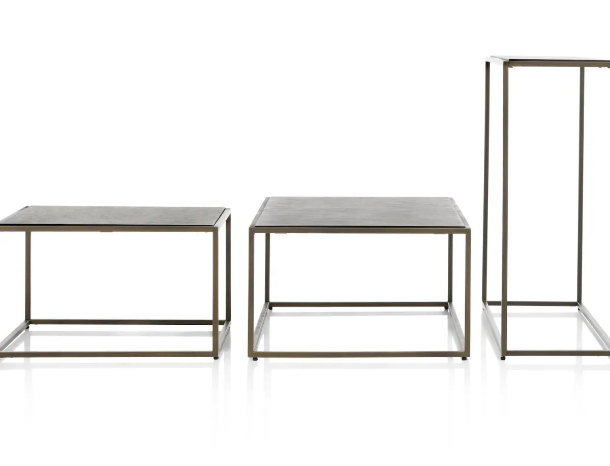 Clearance XOOON Stand Up salontafel in de kleur Goud - COCOmaison