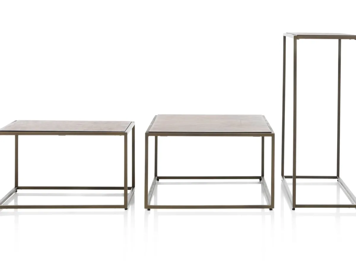 Clearance XOOON Stand Up salontafel in de kleur Goud - COCOmaison